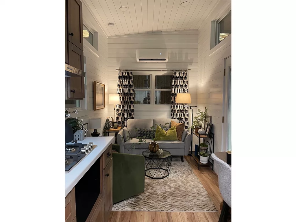 View of living area from kitchen